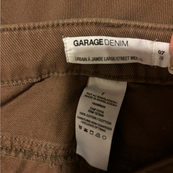 Garage Wide Leg Brown Jeans - Picture 3 of 3